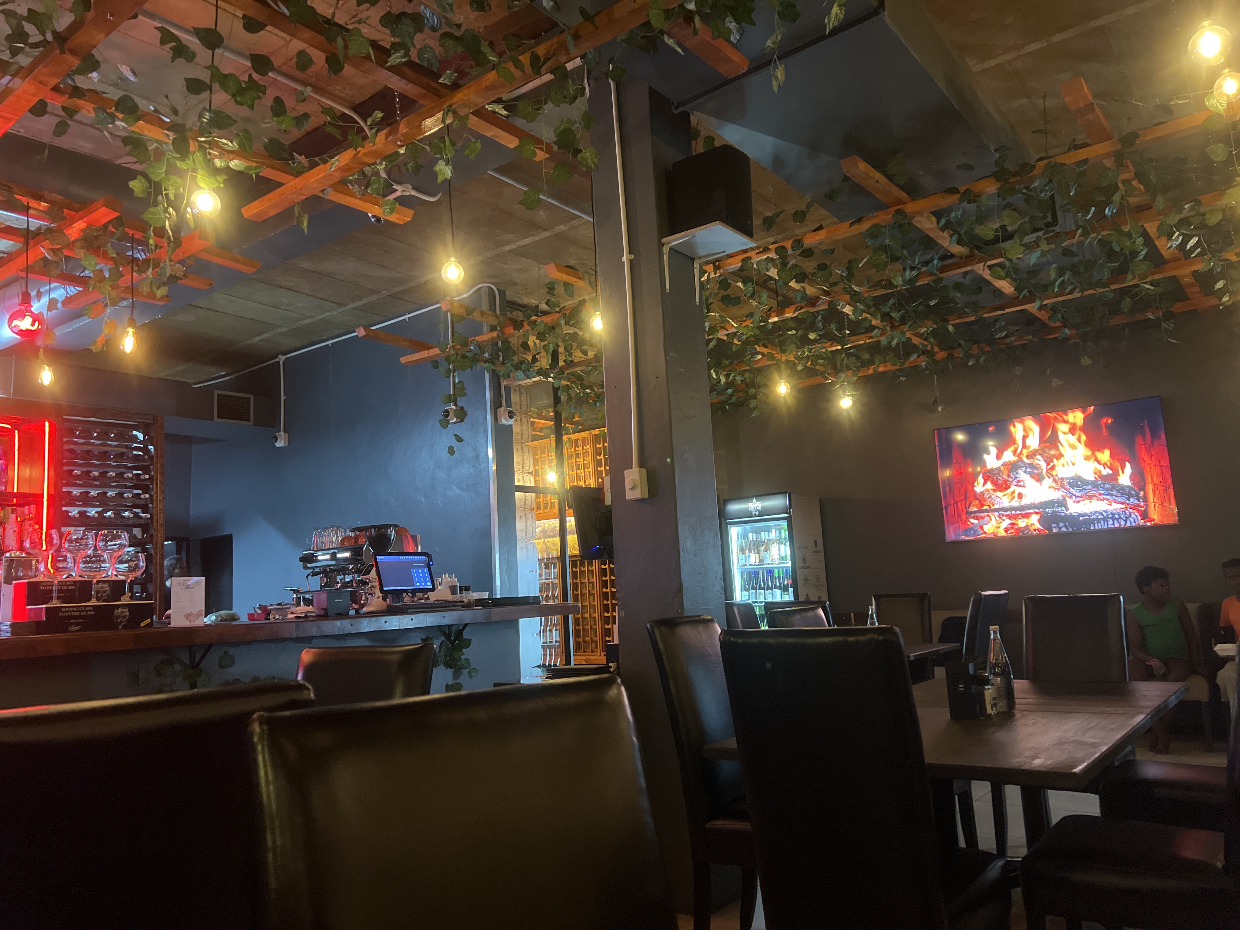 Flame & Cellar restaurant interior